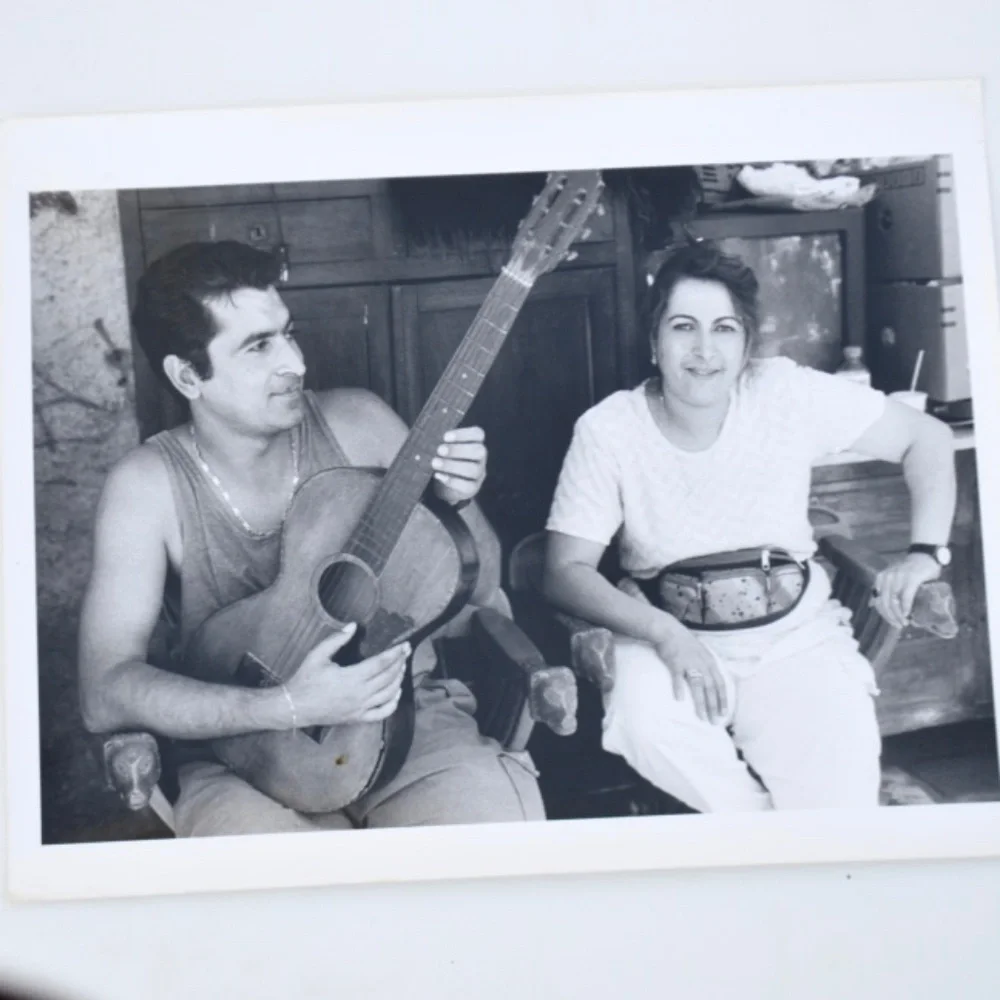 Greek Couple Fine Art Photograph Black white Photo AP signed Gallery Silver
